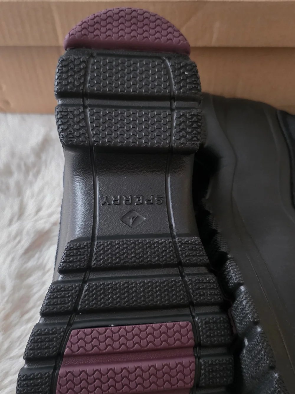 Sperry Women's Black Waterproof Duck Boot